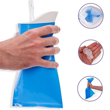 12 мешков для мочи для детей и взрослых с 12 мешками для мусора