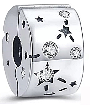 MD charms zawieszka stoper gwiazdki kamienie S925