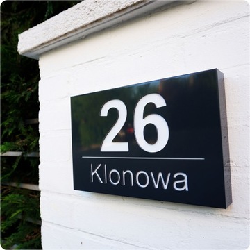 Подсветка номера дома, адресная доска, адрес KML LED 30x20