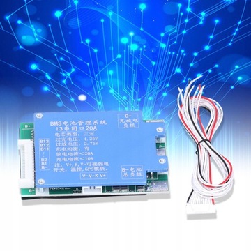 Плата зарядного устройства для литиевой батареи 13S 48V 20A BMS