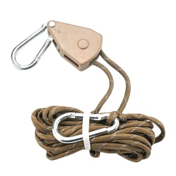 Tent Cord Tent Fixed Buckle Lightweight Windproof Adjuster Gear Khaki