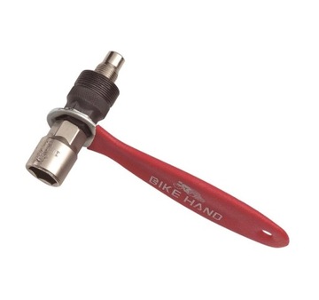 BIKE HAND YC-216A KLUCZ ŚCIĄGACZ DO KORB NA KWADRAT Z RĄCZKĄ 14MM NASADKA