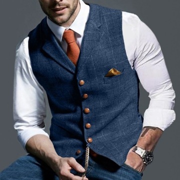 2023 New Dress Vests For Men Vest Slim Fit Mens Su