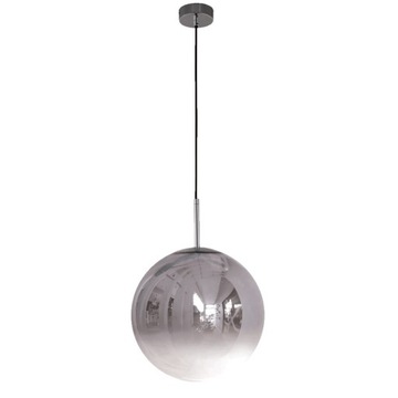 Lampa wisząca PALLA chrom szklany kulisty klosz