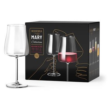 BOHEMIA PRESTIGE MARY KIELISZKI DO CZERWONEGO WINA 600ML KPL 6 SZT