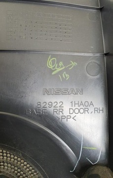 ОБИВКА ДВЕРИ СТОРОНЫ ЗАДНЕЙ СПРАВА, NISSAN MICRA K13