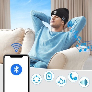 ШЛЯПА С НАУШНИКАМИ И СВЕТОДИОДНОЙ ЛАМПОЙ РАБОЧЕГО ПОДСВЕТА