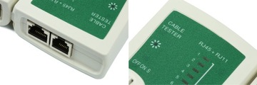 Tester Kabli Przewodów Sieci LAN Zaciskarka Sciągacz Narzędzia Złącza RJ45