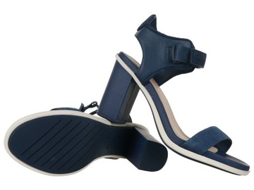 Sandały Lacoste Lonelle Heel Sandal 116 1 Caw damskie skórzane na obcasie