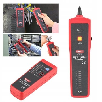 RJ45 RJ11 ПОИСК КАБЕЛЬНОЙ ПАРЫ СЕТЕВОЙ ТЕСТЕР ДЕТЕКТОР НАПРЯЖЕНИЯ UNI-T UT682