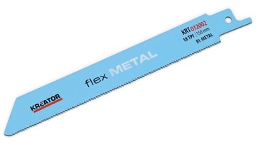 Brzeszczoty do metalu do piły szablastej 2 sztuki 150 mm Kreator