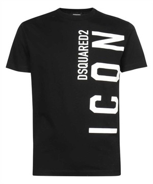 DSQUARED2 włoski t-shirt koszulka męska ICON NERO -45% NERO XXL