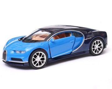 Bugatti Chiron 1:34 - 39 model WELLY niebieski