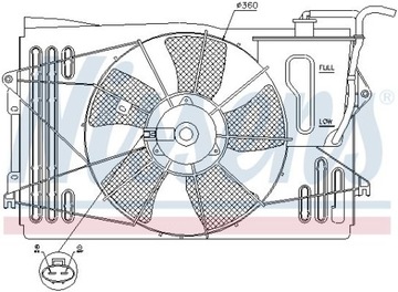 NISSENS 85232 VENTILÁTOR CHLAZENÍ MOTORU
