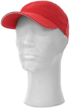 CXS JACK CZAPKA Z DASZKIEM BEJSBOLÓWKA CZAPECZKA BASEBALL CAP CZERWONA