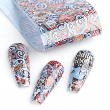 Переводной фольгированный нейл-арт LOVLEY TIME 7