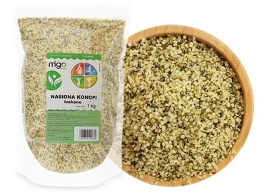 Nasiona KONOPI Łuskane 1kg - MIGOgroup