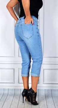 Spodenki Jeans Jeansowe RYBACZKI PLUS SIZE 7/8 #