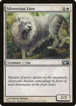 MtG: Silvercoat Lion (M10)
