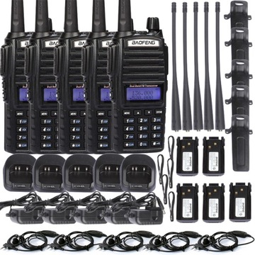 RADIOTELEFON KRÓTKOFALÓWKA BAOFENG UV-82 HT 5W 5x