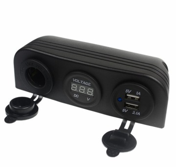 ВОЛЬТМЕТР ПРИкуривателя + USB - 03081