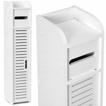 SŁUPEK ŁAZIENKOWY AŻUROWY SZAFKA ŁAZIENKOWA REGAŁ PÓŁKA NA PAPIER TOALETOWY