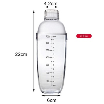 Шейкер для Bubble Tea, коктейлей и напитков 700мл