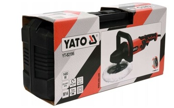 YATO 1400W Автомобильная полировальная машинка 180 мм + чемодан