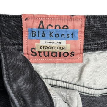 ACNE STUDIOS 27X32 CZARNE SPODNIE JEANSOWE SLIM