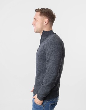 Sweter Męski Rozsuwany Stójka Półgolf 2401 -02 XXL