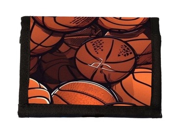 Portfel na Rzep basketball koszykówka piłki materiałowy portfel
