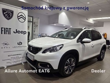 Peugeot 2008 I SUV Facelifting 1.2 PureTech 110KM 2018 Peugeot 2008 1.2 Pure Tech 110KM Allure EAT6 SalonPL Gwarancja Dealer 1.2