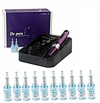 Dr Pen X5-W Mezoterapia Mikroigłowa + 10 Kartridży