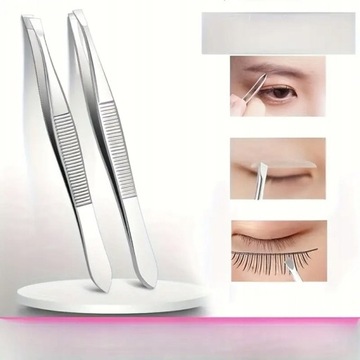 ПРОФЕССИОНАЛЬНЫЙ МЕТАЛЛИЧЕСКИЙ ПИНЦЕТ ДЛЯ РЕСНИЦ ДЛЯ ТОЧНОЙ РЕГУЛИРОВКИ ФОРМЫ БРОВЕЙ