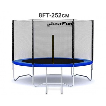 САДОВЫЙ батут JUST FUN 8 ФУТОВ-252 СМ СИНИЙ