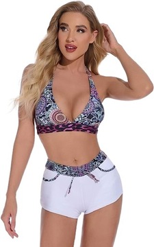 КУПАЛЬНИК ИЗ ДВУХ ЧАСТЕЙ ПУШ-АП ПЛЮС ШОРТЫ С ШОРТАМИ