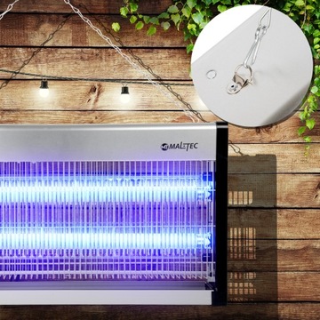 LAMPA OWADOBÓJCZA UV NA KOMARY MUCHY ELEKTRYCZNA PUŁAPKA MOCNA 30W 200m2