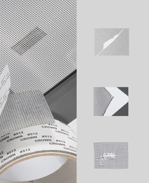 2X ВОДОНЕПРОНИЦАЕМАЯ САМОКЛЕЯЩАЯСЯ РЕМОНТНАЯ ЛЕНТА МОСКИТНАЯ СЕТКА ПРОТИВ НАСЕКОМЫХ 2м