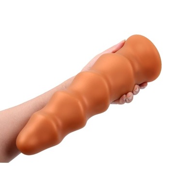 26cm Silikonowy Wibrator Z Wtyczką Analną Fisting