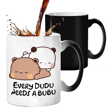 KUBEK MAGICZNY PREZENT MISIE BUBU LOVES DUDU WZORY