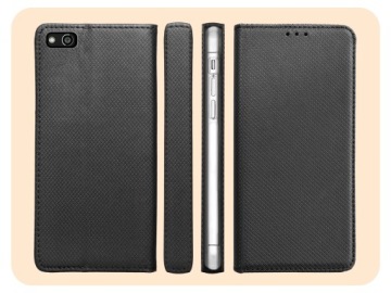 ФЛИП-КЕЙС ДЛЯ HUAWEI P10 LITE ЧЕРНЫЙ ЧЕХОЛ-КОБУРА С МАГНИТНОЙ ЗАСТЕЖКОЙ