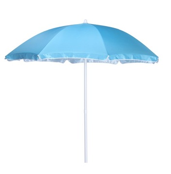 Parasol plażowy ogrodowy balkonowy składany błękitny filtr UV 160 cm łamany