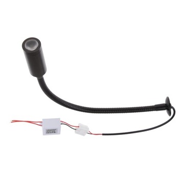 wkv-12V 2W Светодиодная лампа для чтения диаграмм на гибкой стойке / Черный