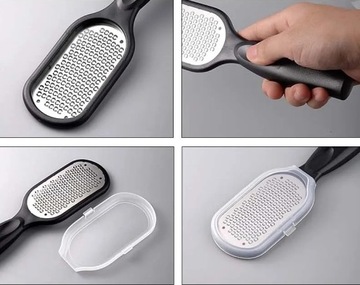 Металлический файл Grate Grater для каблуков Pumicek Scraper с ручкой черной ручкой