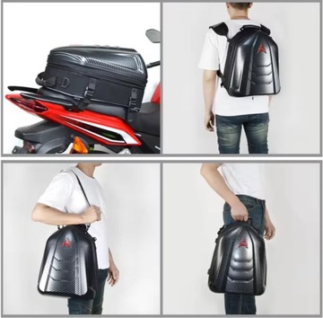Мотоциклетный рюкзак из углеродного волокна, задний рюкзак, багажник MOTOCENTRIC