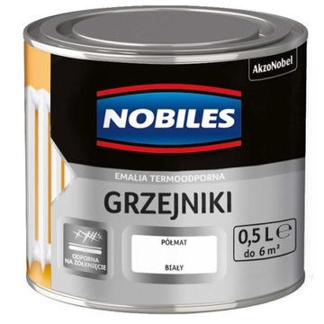 Farba do grzejników Nobiles Półmat 0,5 L