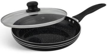 Patelnia Marmurkowa Z Pokrywką NON-STICK Ceramiczna 28cm KlönBerg PREMIUM