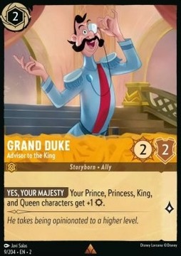 Disney Lorcana: Grand Duke - Advisor to the King (2ROF)