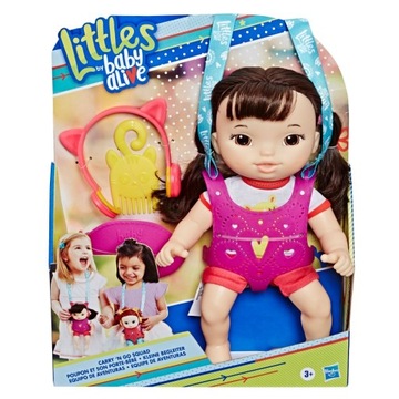 Littles BABY ALIVE Lalka z Nosidełkiem FIGURKA DUŻA ŁADNA DO NOSZENIA KOLOR