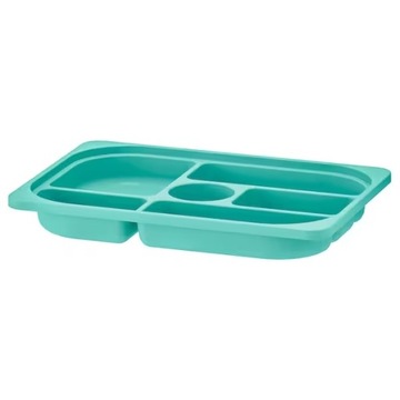 IKEA TROFAST Taca z przegródkami turkusowy 42x30x5
